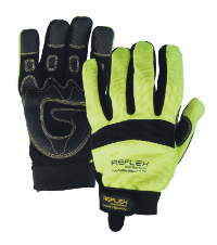 MARKSMAN GLOVE NEON YELLOW LARGE MECHANICS 